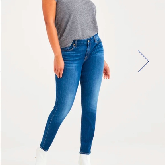 7 For All Mankind Denim - 7 For All Mankind B(air) The Ankle Skinny Jean